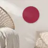 Rood - Effen kleur Wandcirkel kunststof plaat 5mm dik klein 188 -sfeer5