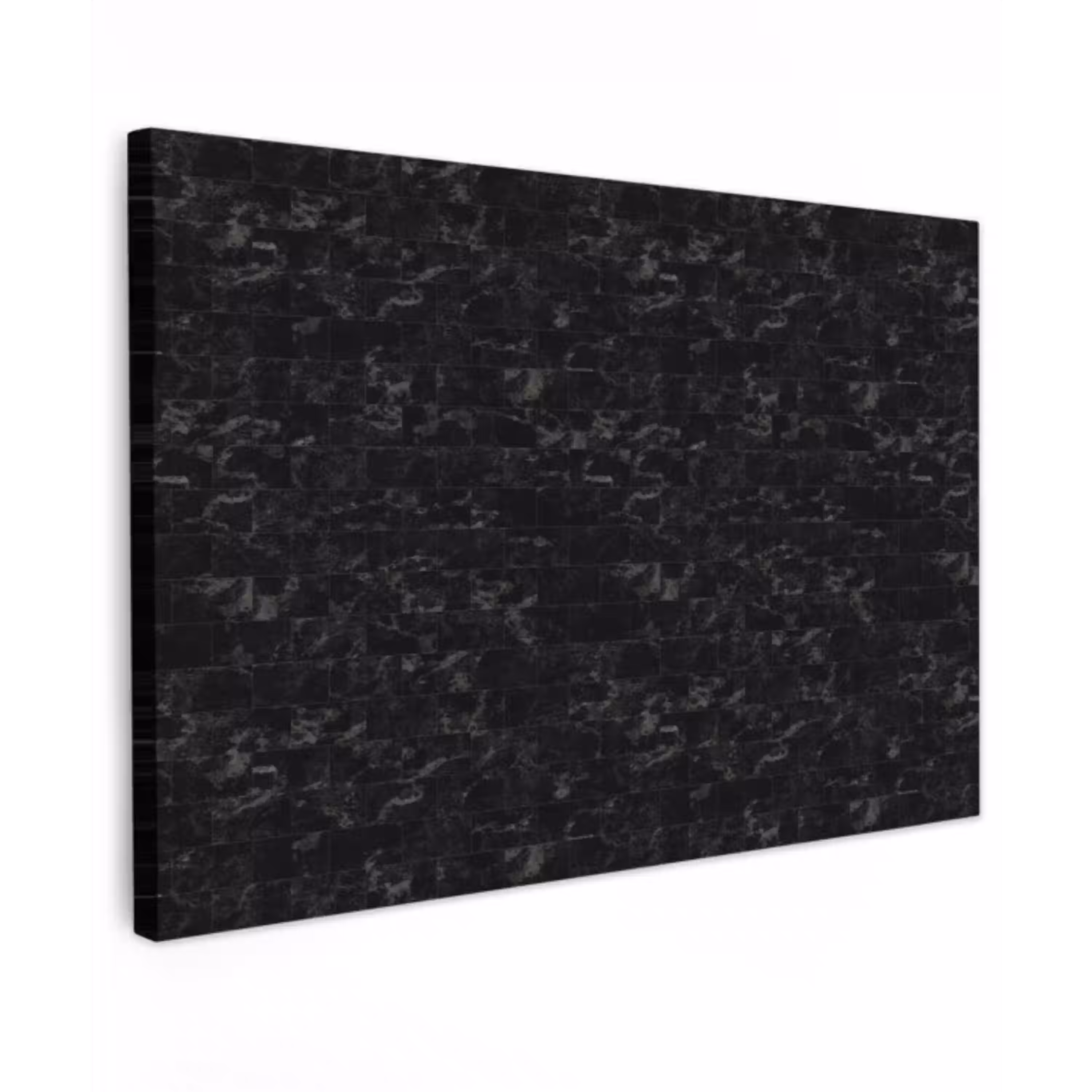 Tegels - Patroon - Marmer - Zwart canvas 2cm klein 34 -z3d