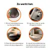 Bloemen - Huizen - Dorp Inductie beschermer vinyl 3mm klein -zzzzzzz-td-werking