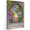 Verstopte tuin Tuinposter op houten frame 2 cm dik klein -3d