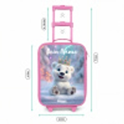 Ijsbeer - Kroon - Winter Kinderkoffer - Roze klein -productfoto_formaten