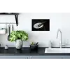 Trommel - Close-up - Drumstokken - Zwart Muursticker klein -keuken
