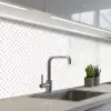 Grafisch - Patroon - Modern - Stippen keuken achterwand 2 middel 871 -3d_schuin