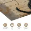 Street art - Kat - Ballon - Graffiti - Banksy poster papier klein -closeup_NL