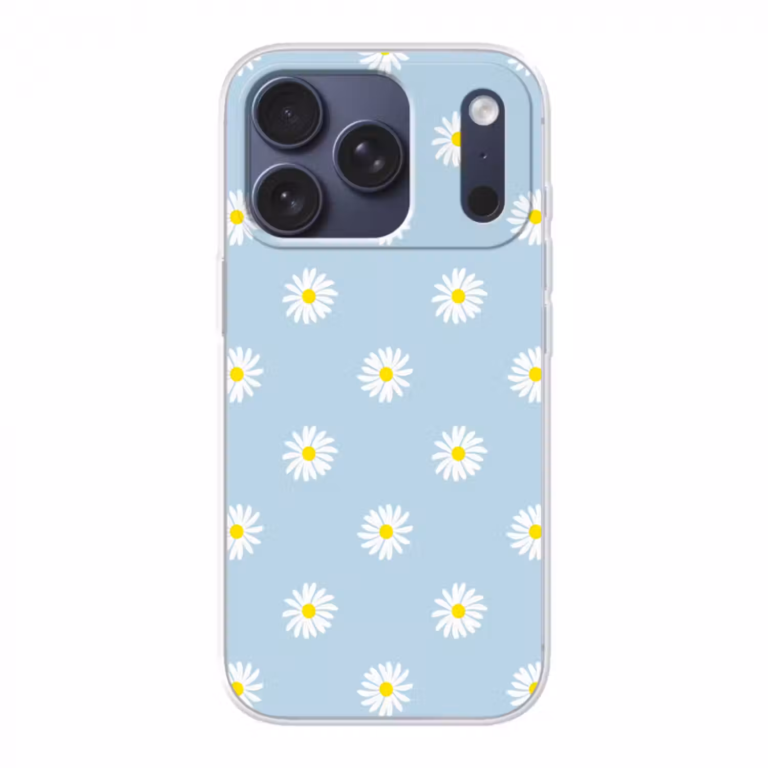 Handyhülle - Gänseblümchen - Pastell - Weiß - Blau - Blumen