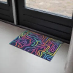 Retro - Abstract - Neon Deurmat klein -sfeer2