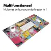 Expressief - Milkshake - Vrouw - Felle kleuren Muismat XXL klein -sfeer4
