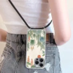 Woestijn - Planten - Groen Hoesje iPhone 16 Pro Max met koord klein -sfeer5