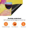 Vrouw - Hoed - Paars - Wijn Inductie beschermer vinyl 3mm klein -zzzzzzz-td-onderkant