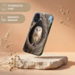 Kerkuil - Boom - Natuur - Bruin Toughcase MagSafe Apple iPhone 17 klein -USP_RandenV_DE