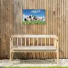 Koeien - Platteland - Weiland - Natuur - Dieren Tuinposter op houten frame 2 cm dik klein -sfeer4