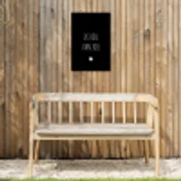 Spreuken - Ik hou van jou - Quotes Tuinposter op houten frame 2 cm dik klein -sfeer4