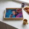 Zingende man - Glitterjas - Microfoon Dienblad Rechthoek middel -sfeer2