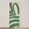 Groen - Kunst - Abstract deurposter klein -3d_beige