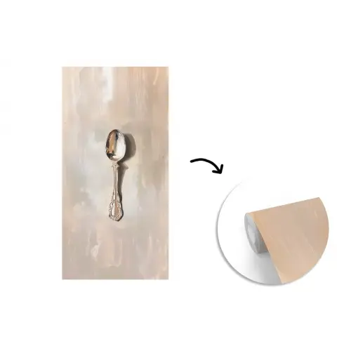 Lepel - Verf - Zilver fotobehang vinyl groot -3d