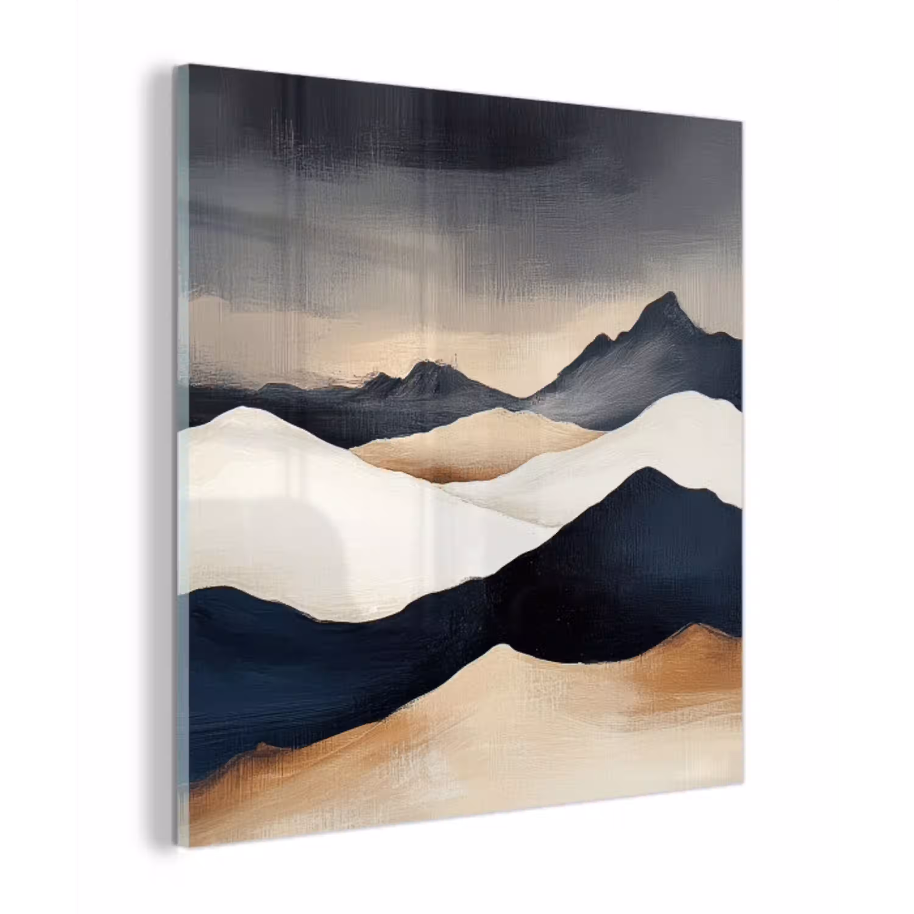 Bergen - Donkerblauw - Landschap plexiglas 5mm klein -z3d