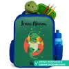 Dino - Planeet - Sterren - Groen Kinderrugzak - Blauw middel -inhoud_NL