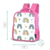 Patroon - Regenboog - Hartjes Kinderrugzak - Roze middel -productfoto_formaten