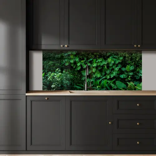 Natuur - Bos - Groen - Monstera keuken achterwand 2 middel -sfeer1