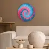 Spiraal - Roze - Draaiend Akoestische PET Vilt - Rond klein -sfeer1