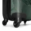 Groene marmerstructuur met gouden accenten NBS - Handbagage koffer - Volwassenen Unisex middel -wiel