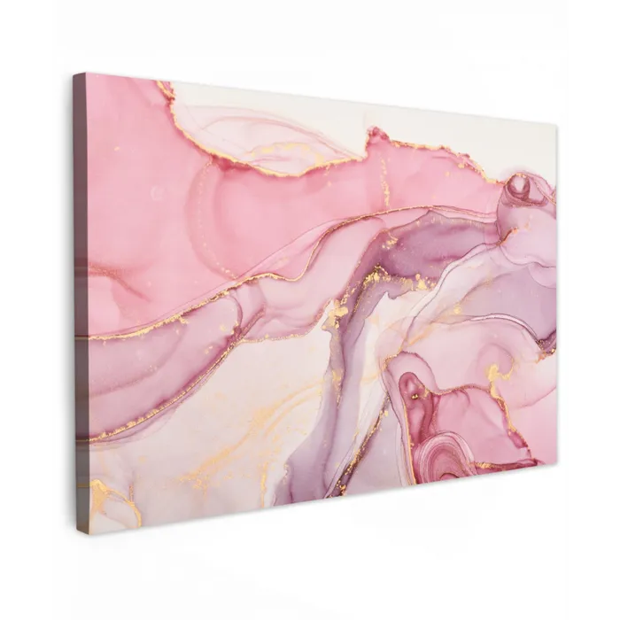 Goud - Marmer - Roze canvas 2cm klein -z3d