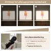 Schepijs - Hoorntje - Illustratie - Minimalistisch Light Box met batterij (Wandlamp) middel -USP_dimbaarNL
