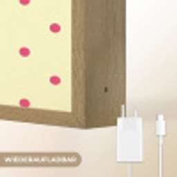 Swag - Roze - Stippen - Geel Light Box met batterij (Wandlamp) middel -USP_websiteoplaadbaarDE