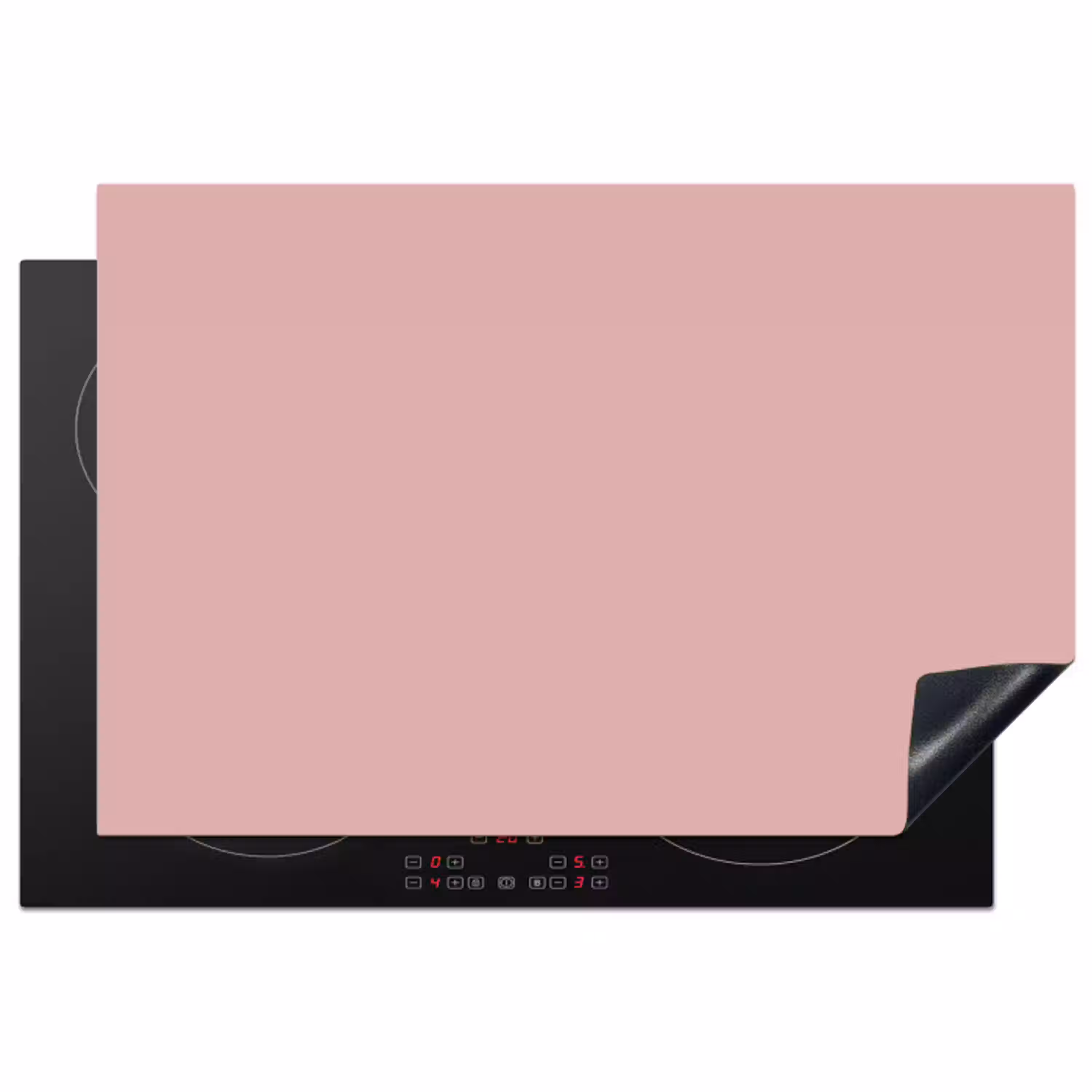 Soft - Blush - Roze Inductie beschermer vinyl 3mm klein 276 -3d