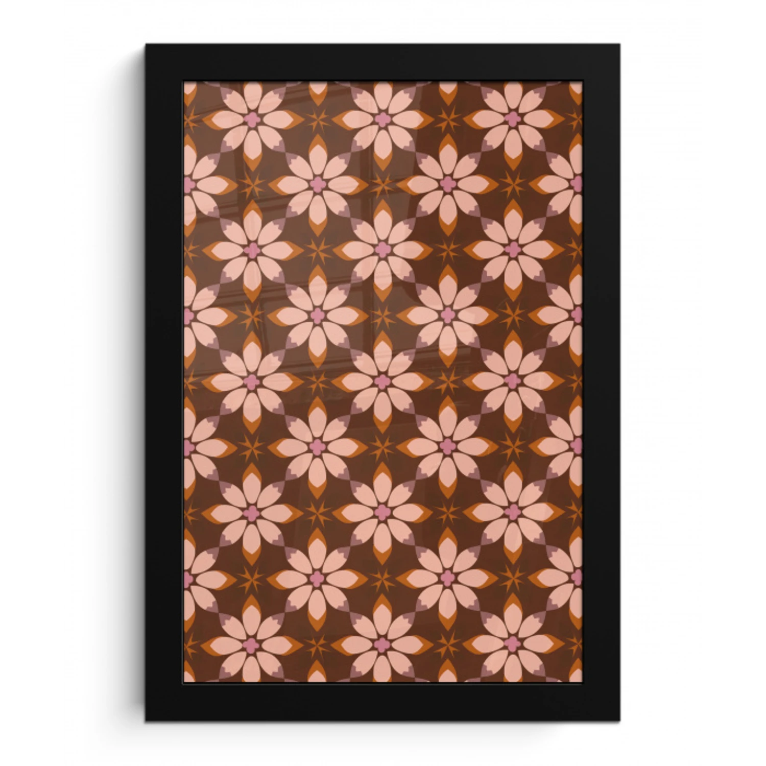 Klassiek - Retro - Bruin fotolijst zwart zonder passe partout klein 224 -3d