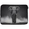 Olifant - Zwart - Wit - Rook laptophoes neopreen klein -zkaufland3dotto