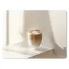 Mok - Latte - Minimalistisch - Schaduw muismat rubber klein -3d