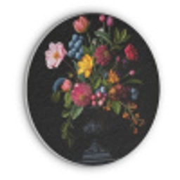 Bloemen - Vrolijk - Vaas Akoestische PET Vilt - Rond klein -3d
