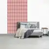 Plaid - Patroon - Gestreept - Roze fotobehang vinyl groot 66 -slaapkamer