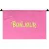 Roze - Groene Bonjour - art-deco Wandkleed katoen klein -zz3d