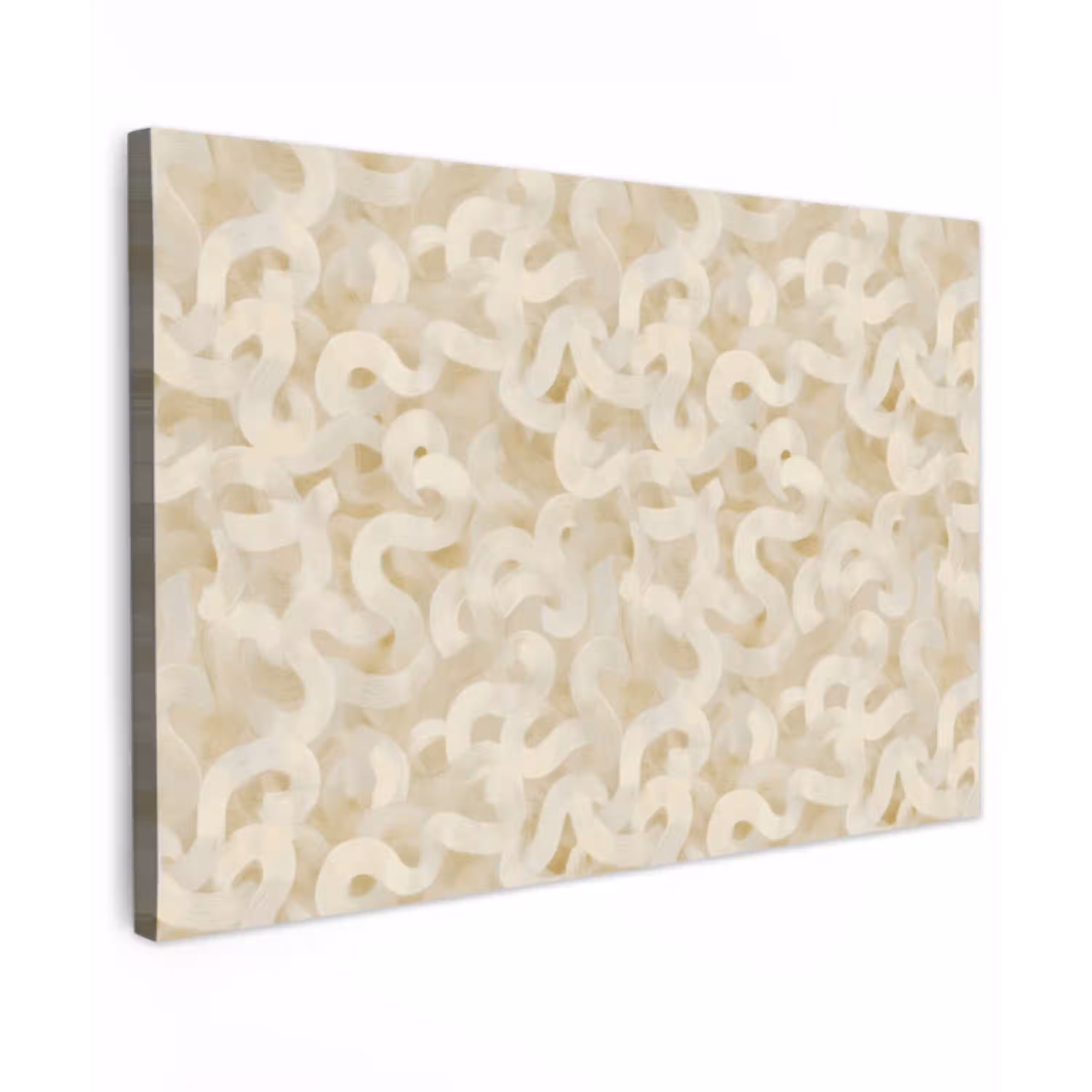 Abstract - Lijnen - Beige canvas 2cm klein 34 -z3d
