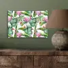 Flamingo - Bloemen - Bladeren - Jungle - Tropical plexiglas 5mm klein -sfeer3