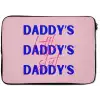 Daddy's - Blauw - Blokletters laptophoes neopreen klein -zkaufland3dotto