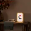 Hond - Teckel - Valentijn - Love Light Box met kabel (Wandlamp) klein -sfeer4