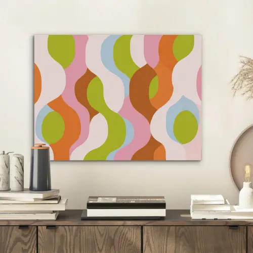 Abstract - Vormen - Roze PET vilt klein -sfeer1