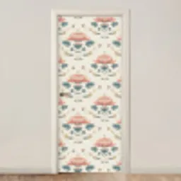 Lotus - Bloemen - Roze deurposter klein 289 -3d_beige