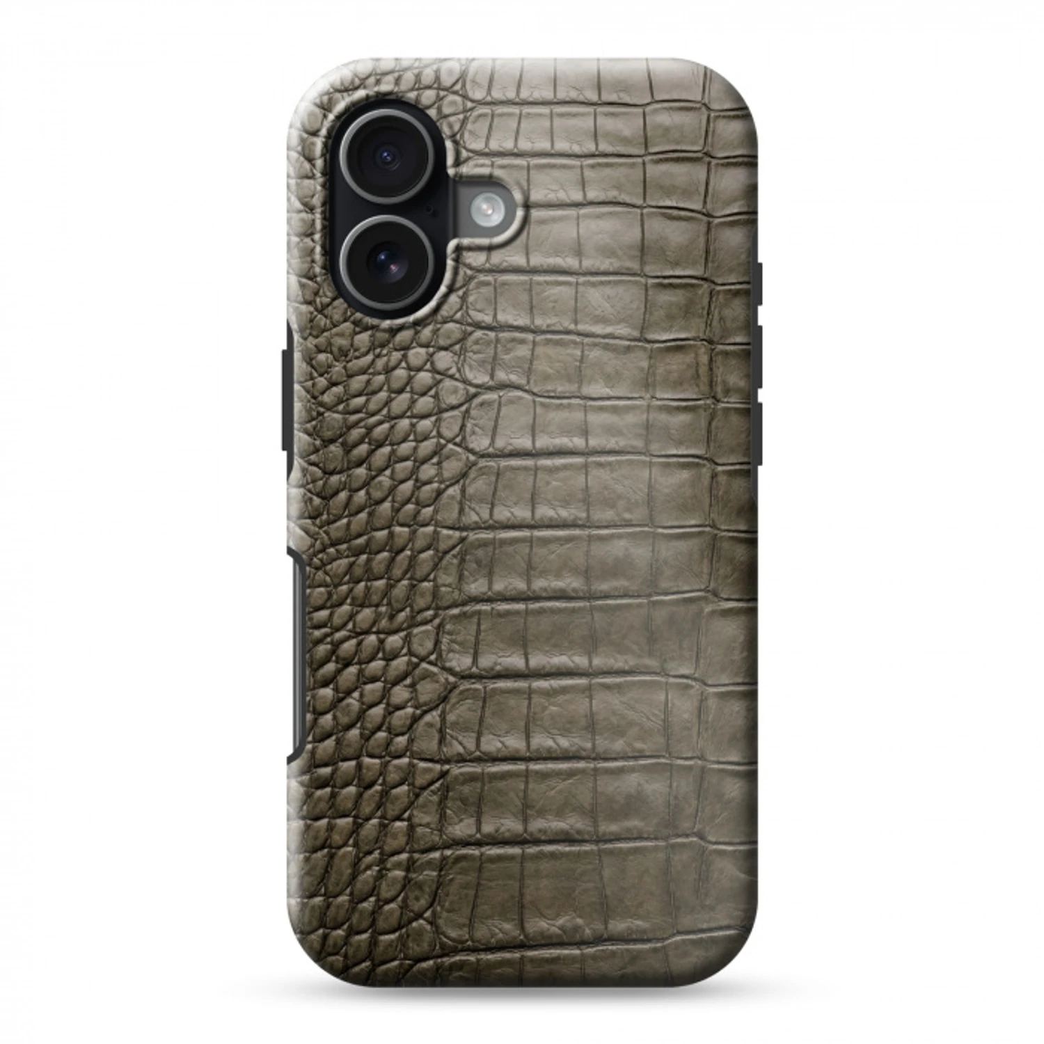 Krokodillenleer - Structuur - Groen Toughcase MagSafe Apple iPhone 17 klein -3d