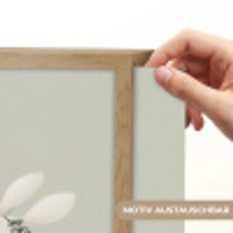 Illustratie - Vos - Konijn - Bladeren Light Box met batterij (Wandlamp kind) middel -USP_websiteprintDE
