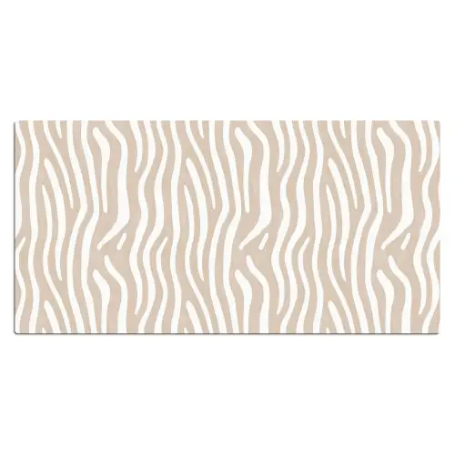 Abstract - Zebra - Beige Muismat XXL klein 681 -3d_leeg