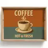 Koffie - Kop - Vintage - Quote Dienblad Rechthoek middel -z3d_shopping