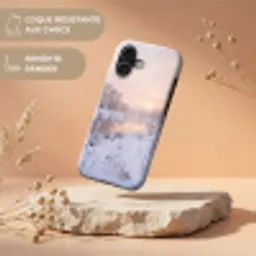 Rivier - Winter - Landschap - Sneeuw - Zonsopgang Toughcase MagSafe Apple iPhone 17 klein -USP_RandenV_FR