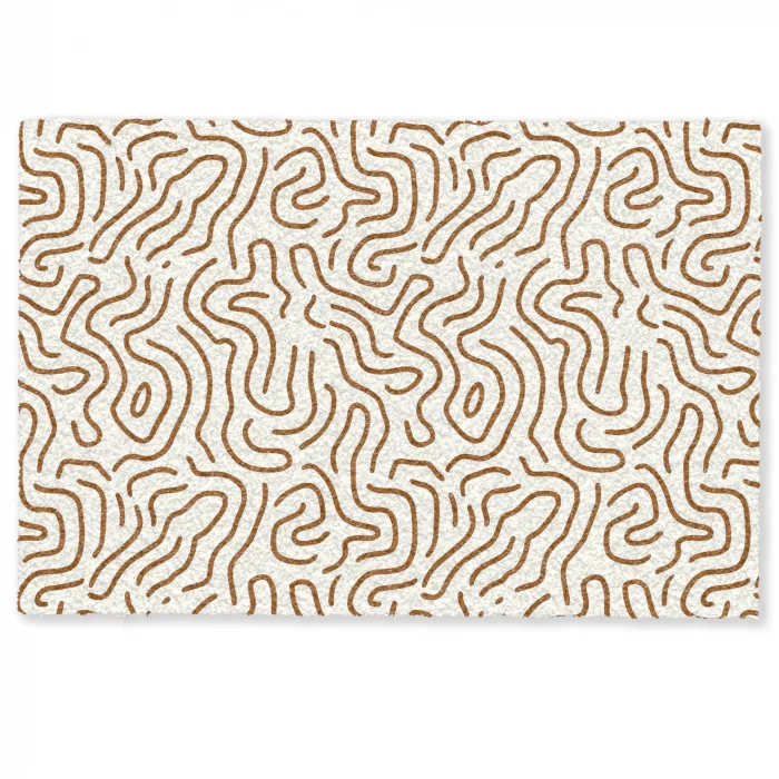 Minimalistisch - Patroon - Terracotta Deurmat klein 898 -zkaufland3d