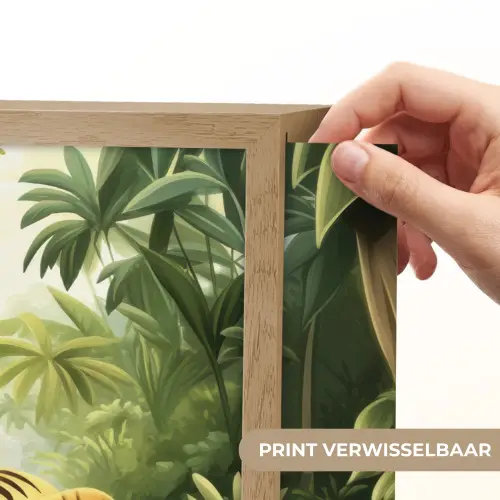 Olifant - Tijger - Bos - Jungle Light Box met batterij (Wandlamp kind) middel -USP_websiteprintNL