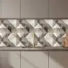 Geometrisch - Motief - Aardetinten keuken achterwand 2 middel 871 zz_3dshopping