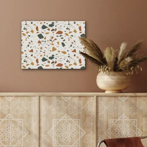 Terrazzo - Patroon - Wit - Terra PET vilt klein 837 -sfeer4